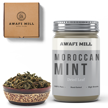 Awafi Mill Moroccan Mint Leaves Mentha Spicata Var 100gm